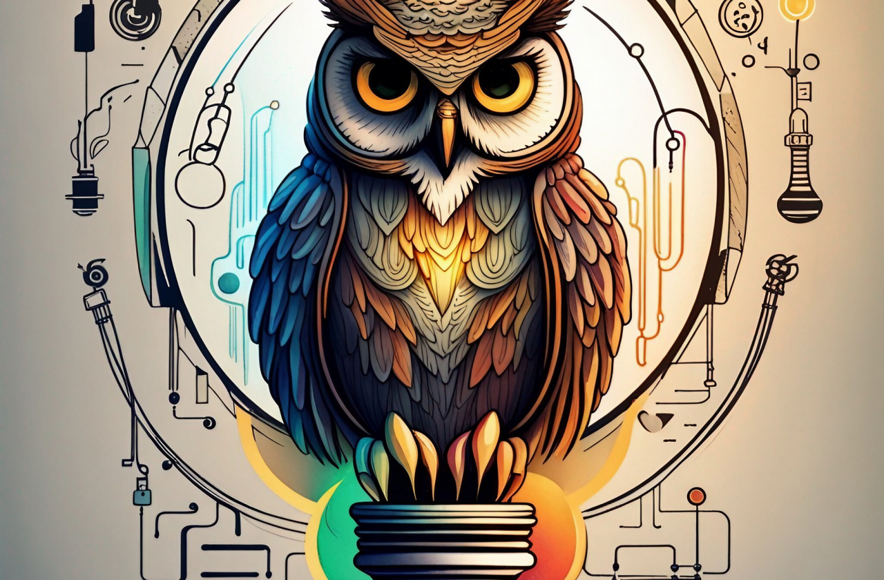owl lightbulb