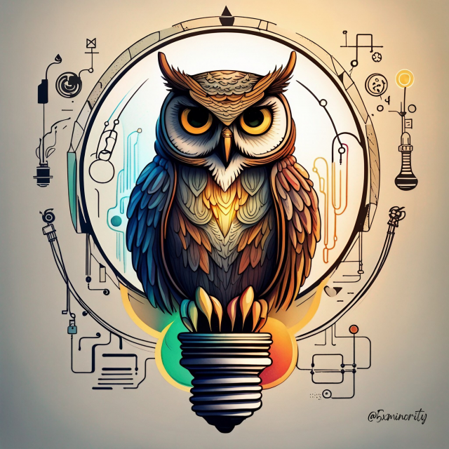 owl lightbulb